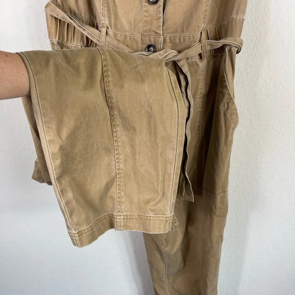 Knox Rose Straight Leg V Neck Jumpsuit Waist Tie Size XL - Picture 5 of 9